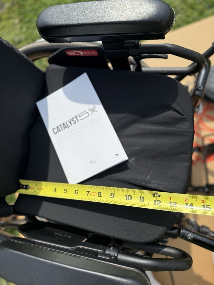 Ki Mobility Catalyst 5VX Ultralight Folding Wheelchair WITH Accessories 35” High