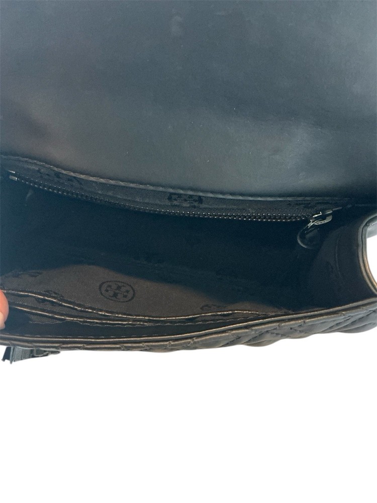 TORY BURCH Fleming Small Convertible Shoulder Bag in matte black