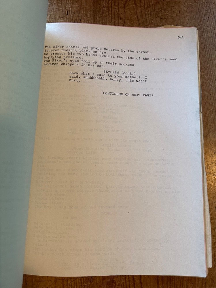 NEAR DARK KATHRYN BIGELOW SCREENPLAY SCRIPT ORIGINAL BILL PAXTON JENNY WRIGHT