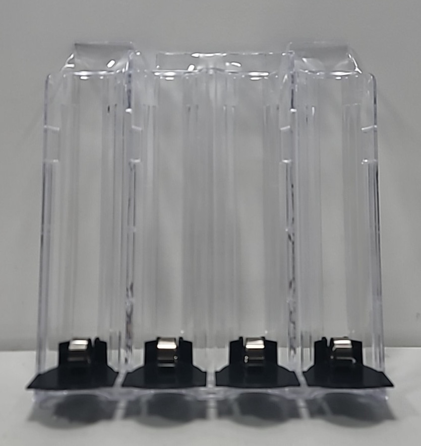 Push Style Merchandise Display Tray – 4‑Slot Spring‑Retract EZ Loader – NEW