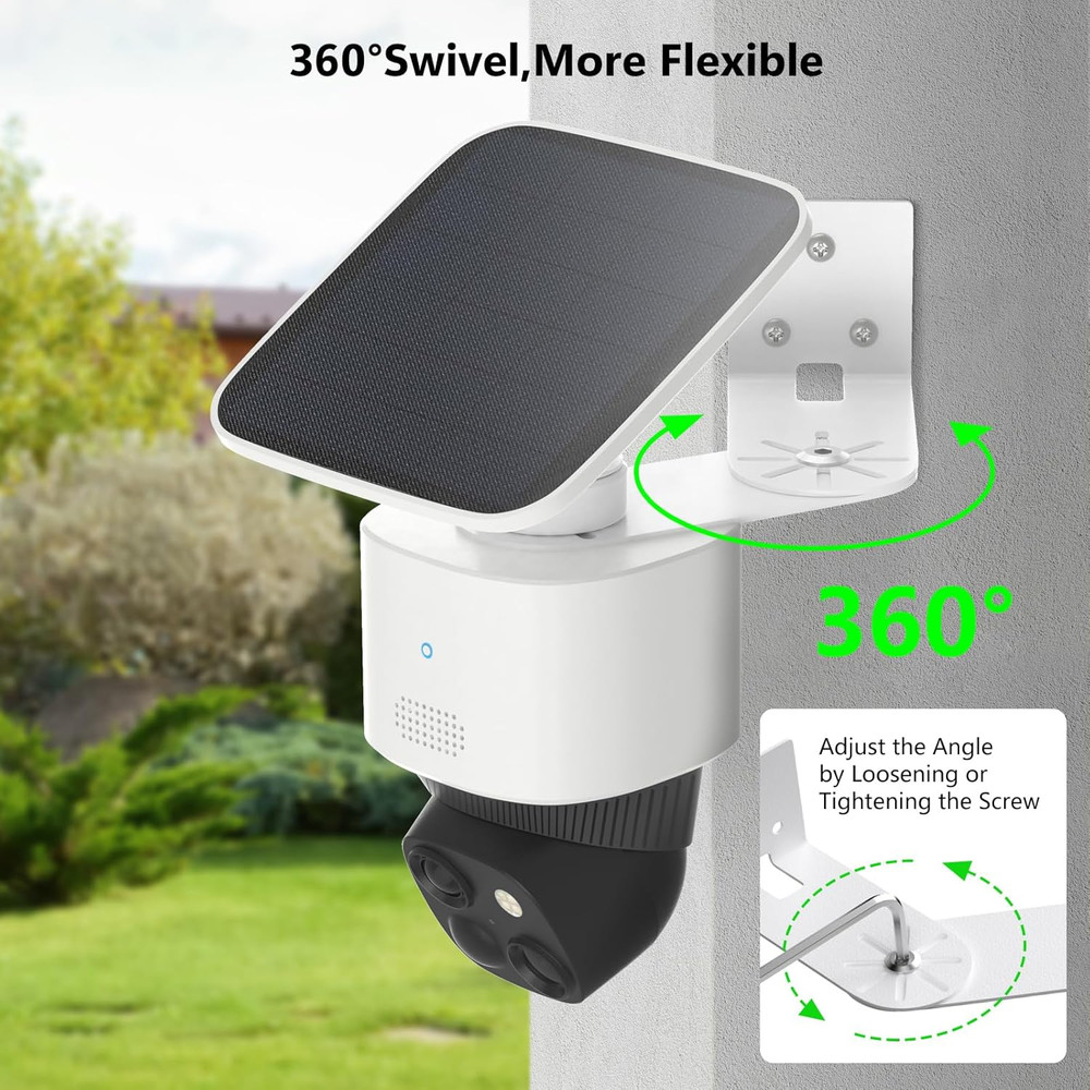 Adjustable Corner Mount Bracket for Eufy Security Solocam S340/E30/E42, Metal Wa