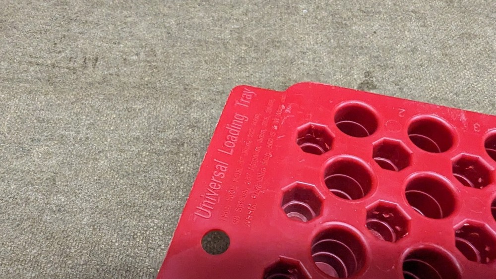 MTM universal plastic loading block, reloading cartridge tray