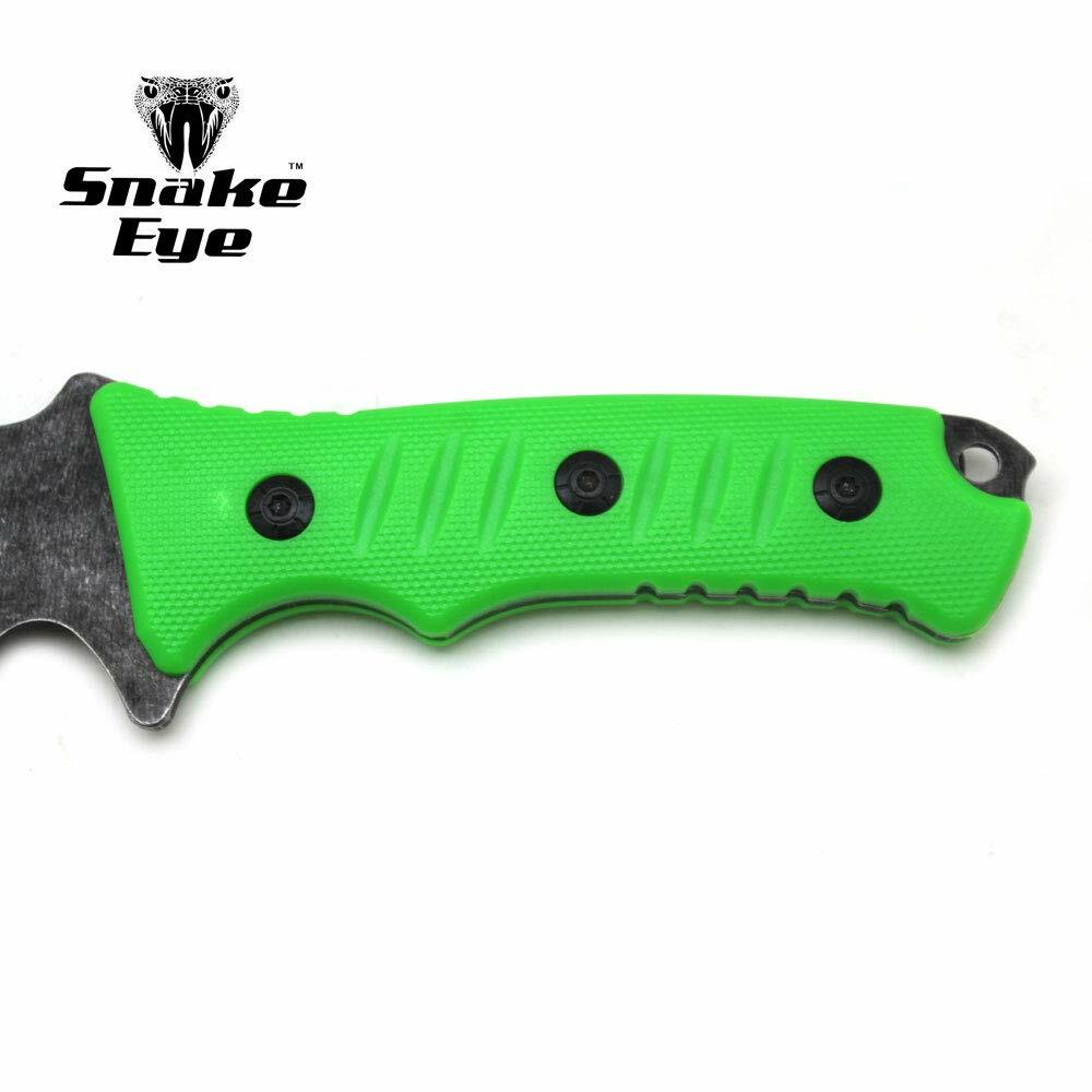 Snake Eye Tactical Heavy Duty Fixed Blade Hunting Knife Equipped w/Fire Starter