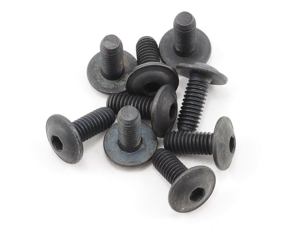 XRAY 4x10mm Flanged Button Head Hex Screw (10) [XRA911410]