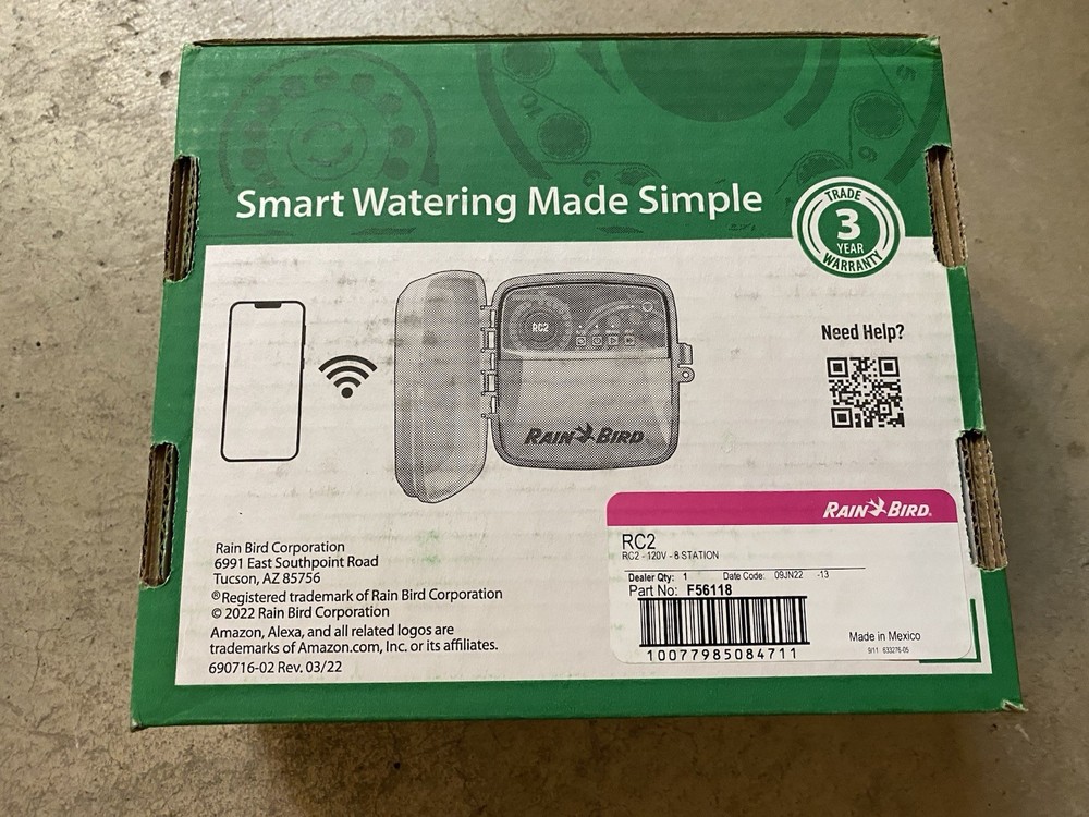Rain Bird RC2 Smart Irrigation Controller 8 Station