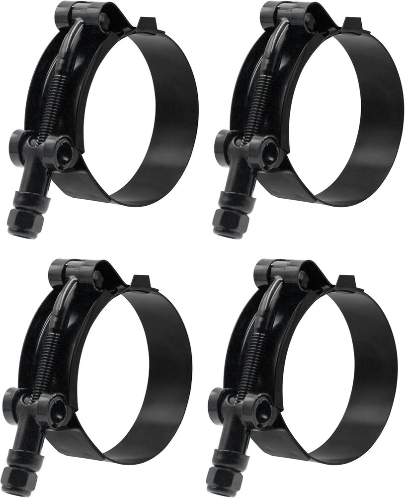ISPINNER 4 Pack 1.25 1.25" Clamp Range 1.61" - 1.81", Black