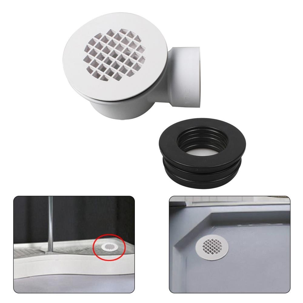 1.5 Inch Side-Outlet Drain Strainer for Low Profile Shower Base Efficient Draina