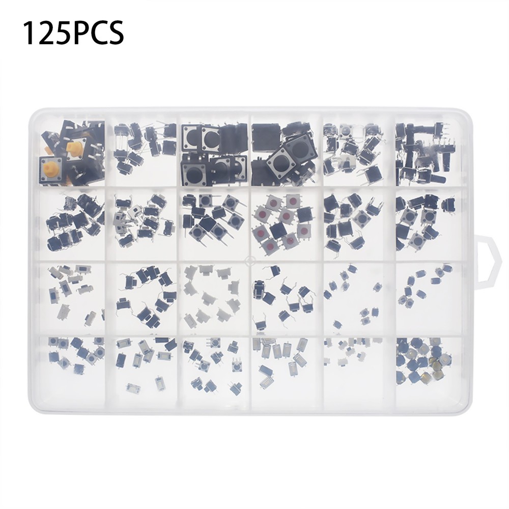Practical Assorted Kits Micro Switch Push Tact Button ON/OFF Touch Button Switch