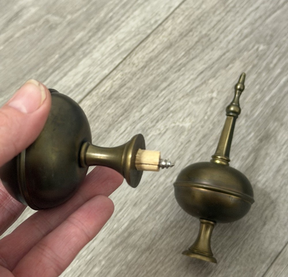Antique Clock Brass Finial (Early 1900s)