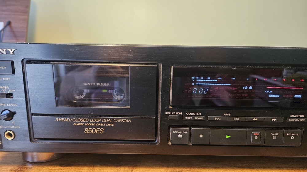 Sony TC-K850ES Quartz Dual Capstan 3-Head Closed Loop DD