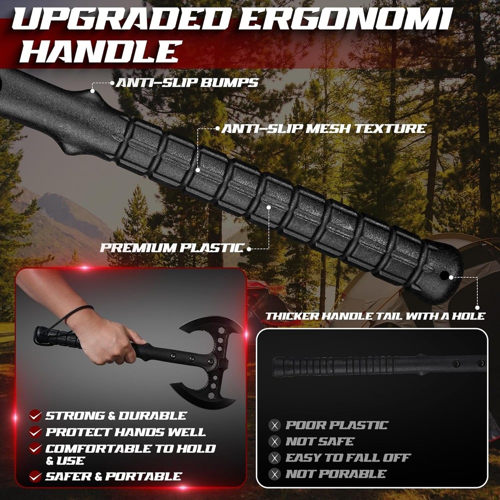 Professional Throwing Axe Set – 2-Pack 16" Throwing Hatchet Set W/ Sheaths