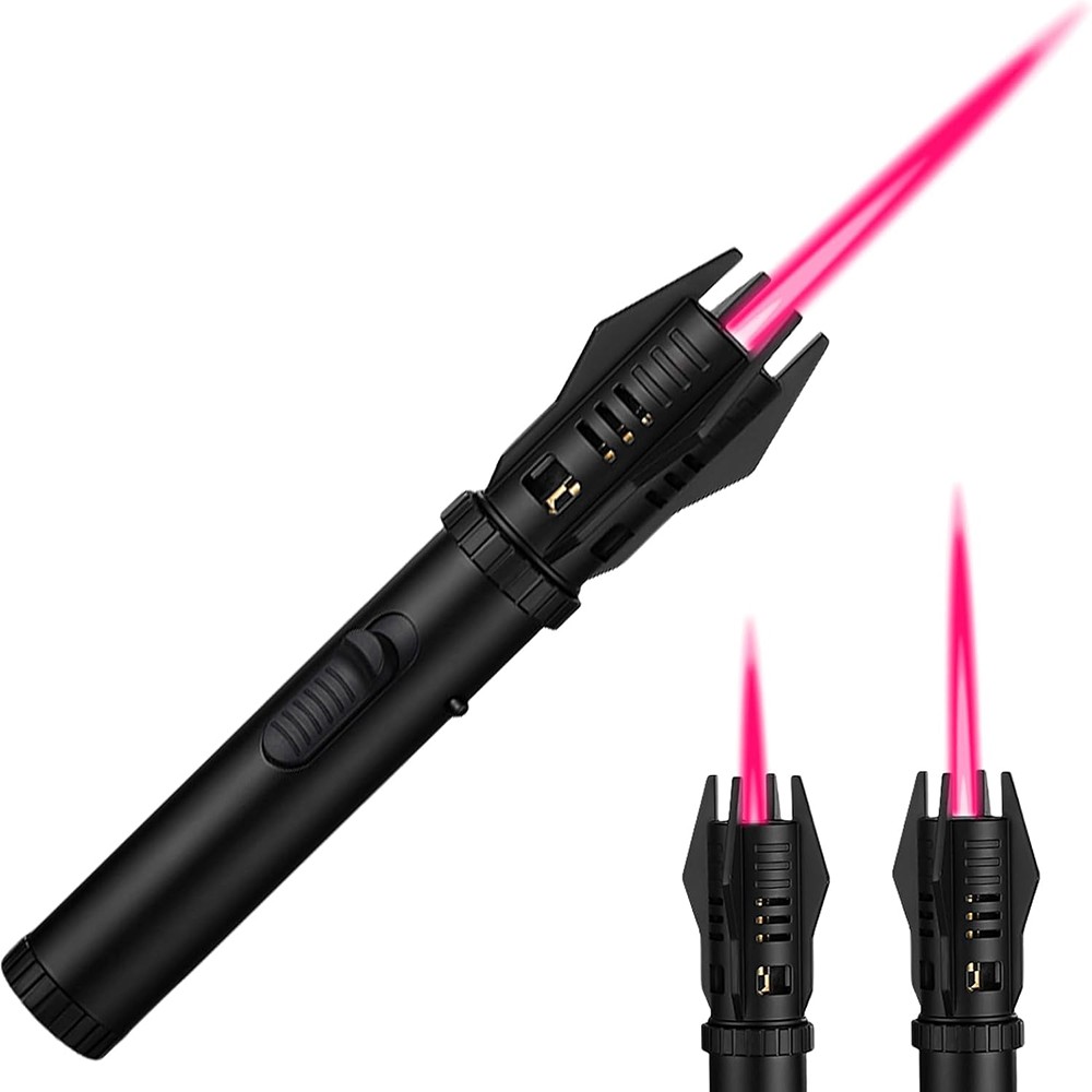 1X Jet Flame Lighter Refillable Storm Lighter Long Stick Lighter Windproof