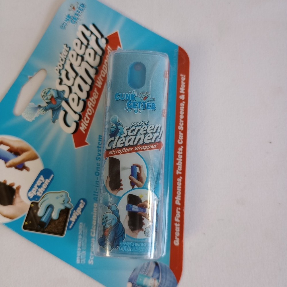 Pocket Screen Cleaner, Microfiber Wrapped, Spray, 11.3 ml