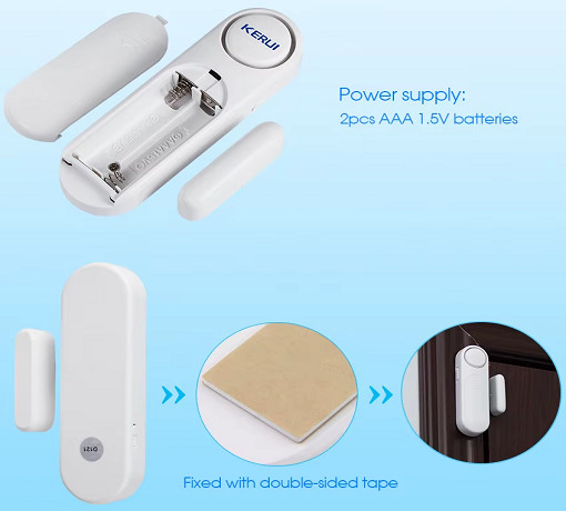 RV-Camper-VAN-Motorhome-Caravan Wireless Remote Alarm Security Entry Door Sensor