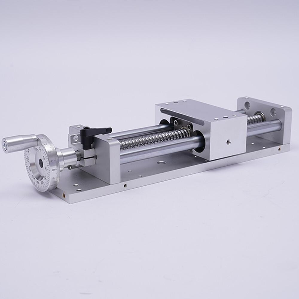 200mm Manual Cross Sliding Table Linear Rail Slide Stage Actuator Table CNC Mill