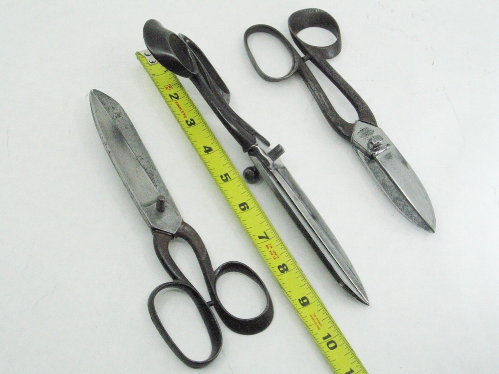 Three fun French Tailor Shears Scissors sold for DISPLAY