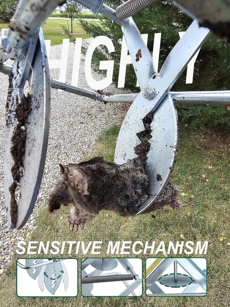 Mole Trap Scissor 2 Pack Upgraded Mole Traps Lawns That Kill Best Galvanized