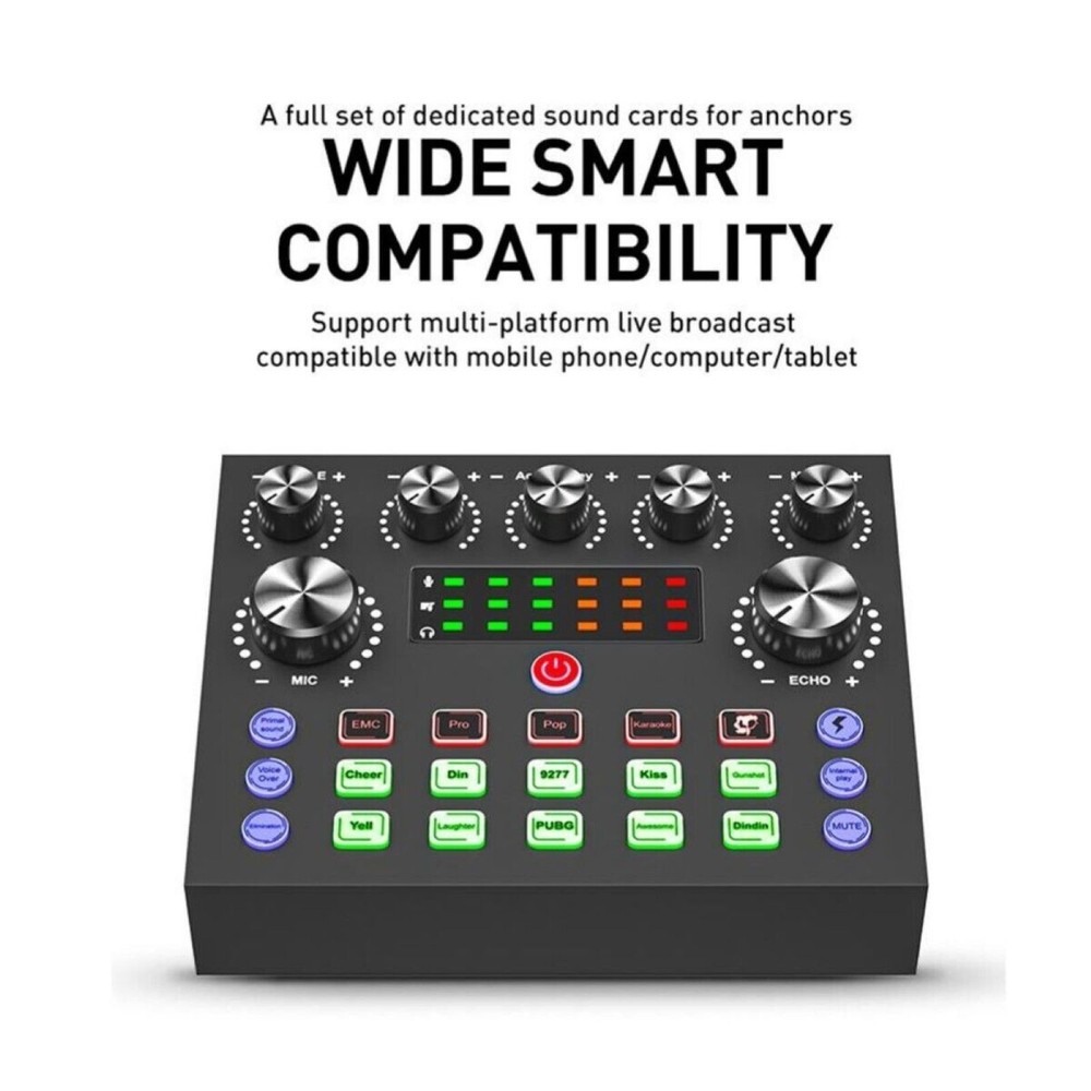 Universal V8S Sound Card For Multiple Devices Bluetooth Wireless Accompaniment