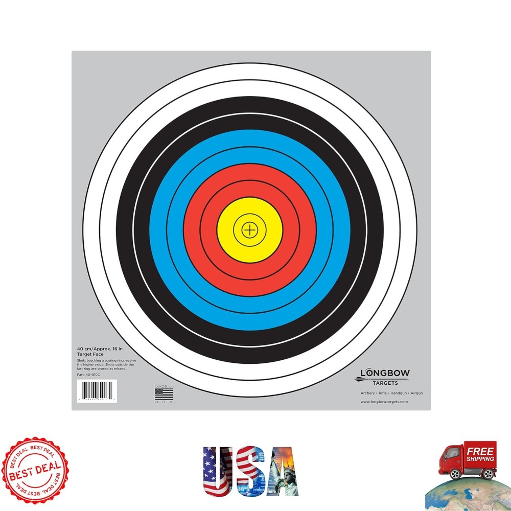 Durable Round 40cm Archery Targets - 20 Pack for Lasting Performance