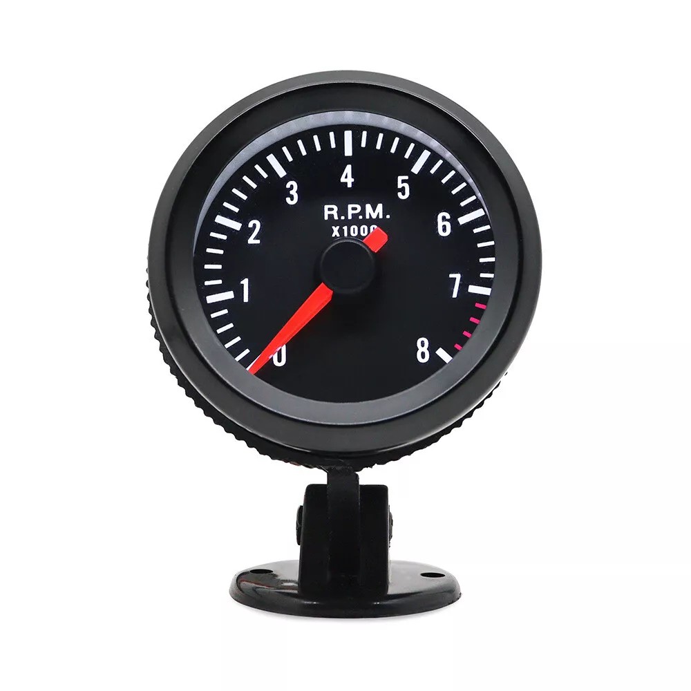 NEW Universal 52mm tachometer 12V with holder additional instrument display