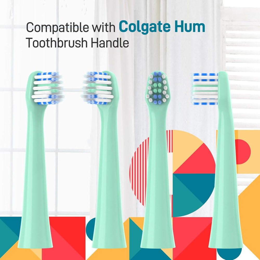 Toothbrush Heads Replacement Compatible with Colgate Hum Toothbrush - Brush Head