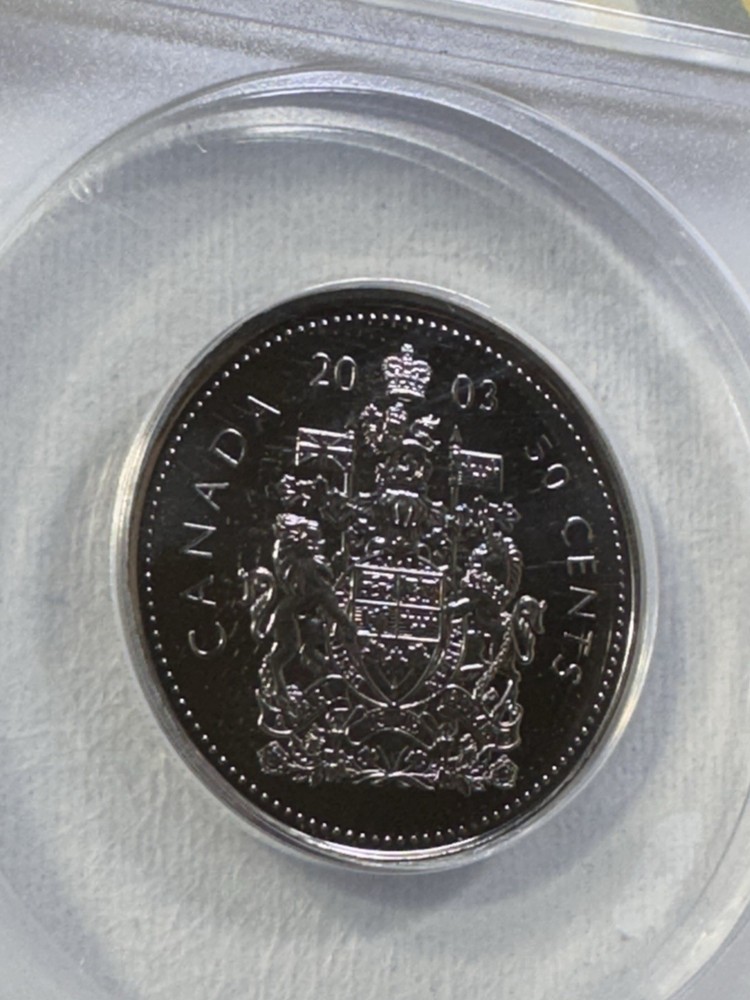 2003 Canada 50 Cents Graded MS 68 by ANACS