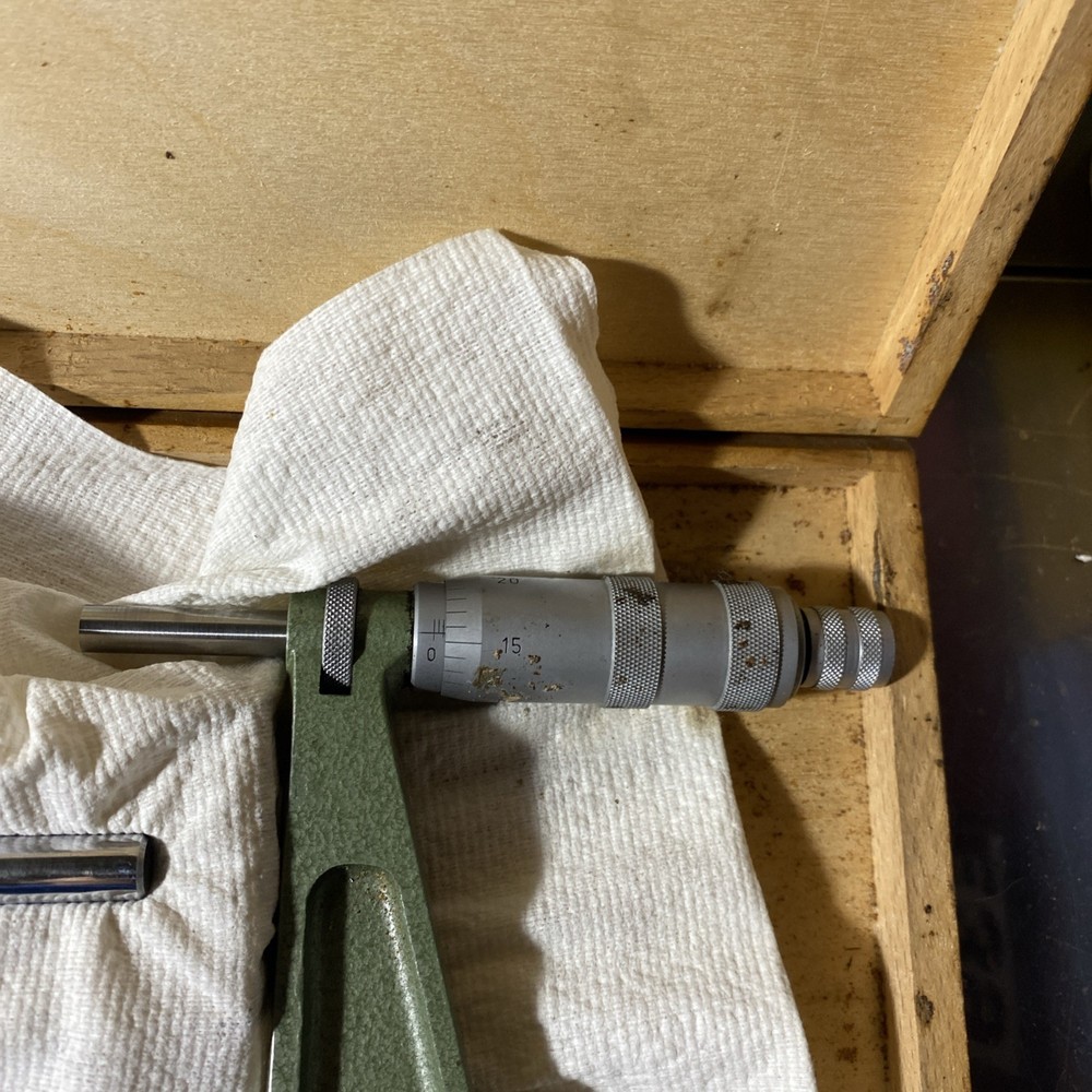 Mauser 10-11” Outside Micrometer With Case & Standard