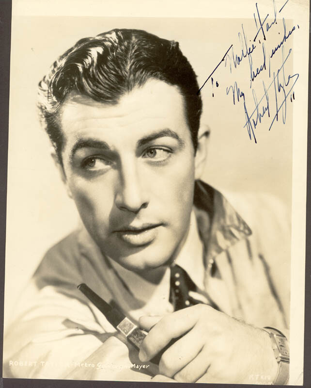 ROBERT TAYLOR - AUTOGRAPHED INSCRIBED PHOTOGRAPH