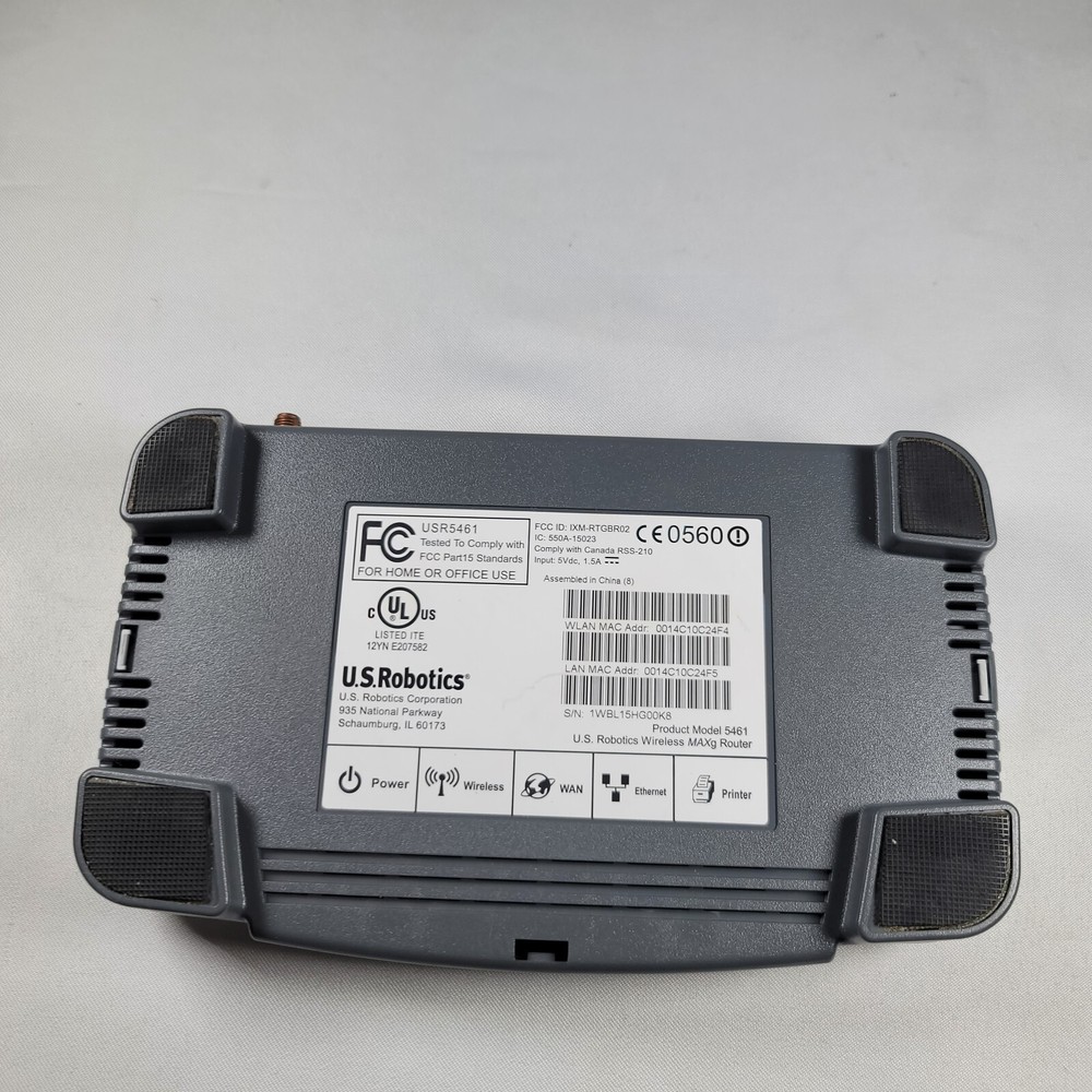 U.S. Robotics USR5461 802.11g Wireless MAXg Router Replacement UNIT ONLY*
