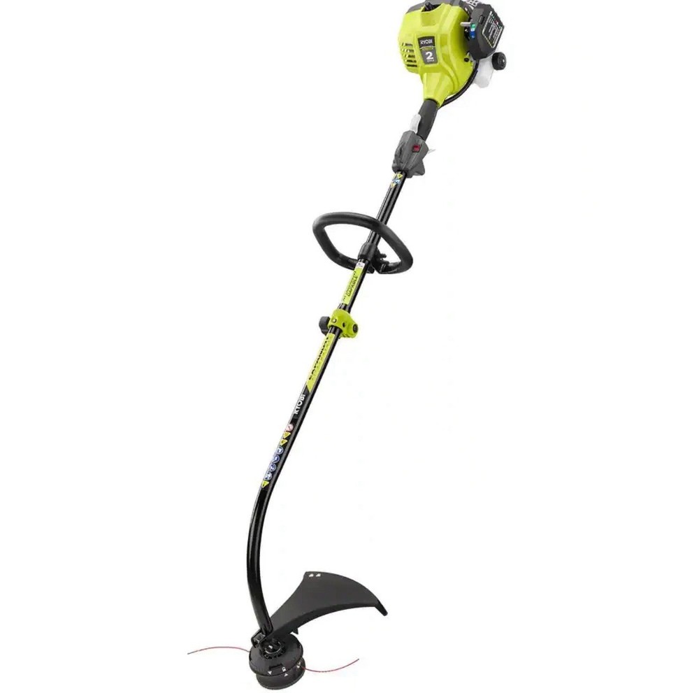 25Cc 2-Stroke Attachment Capable Full Crank Curved Shaft Gas String Trimmer Used