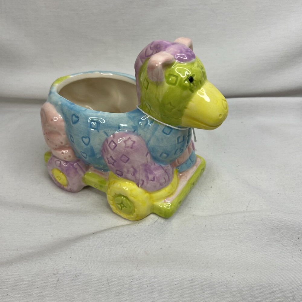 Ceramic Pastel Nursery Animal Planter