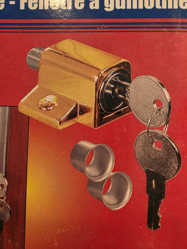 Security Keyed Window Sash Patio Door Lock Brass