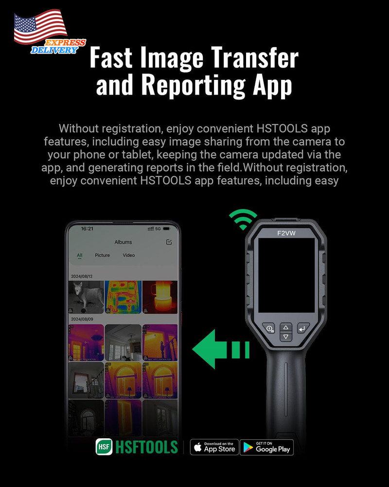 F2VW Thermal Camera 256X192 IR Resolution with 2MP Visual Camera