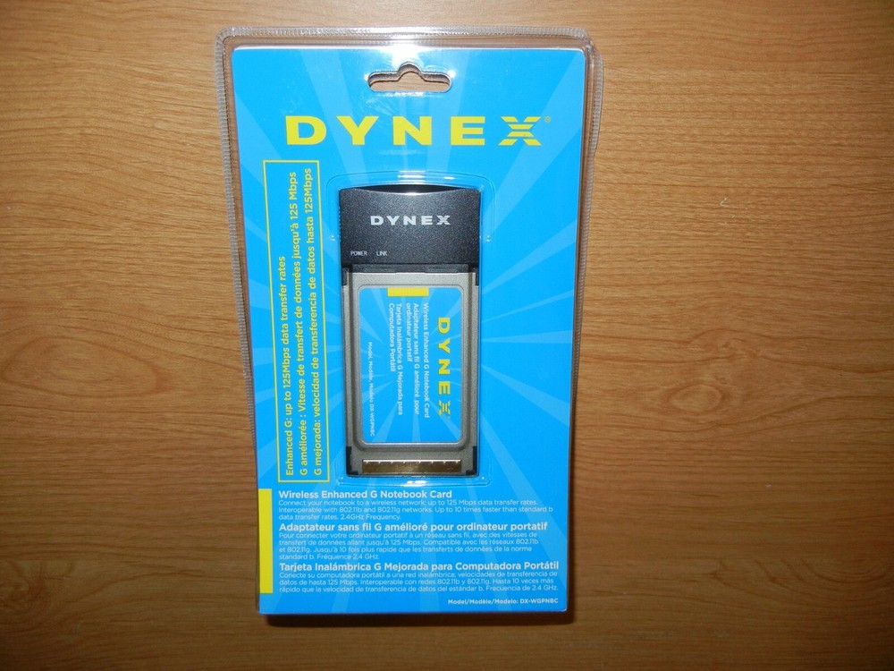 Dynex Wireless Enhanced G Notebook Card DX-WGPNBC