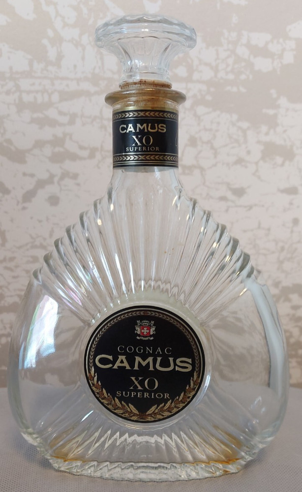 Vintage Camus XO Superior Cognac Bottle - Empty