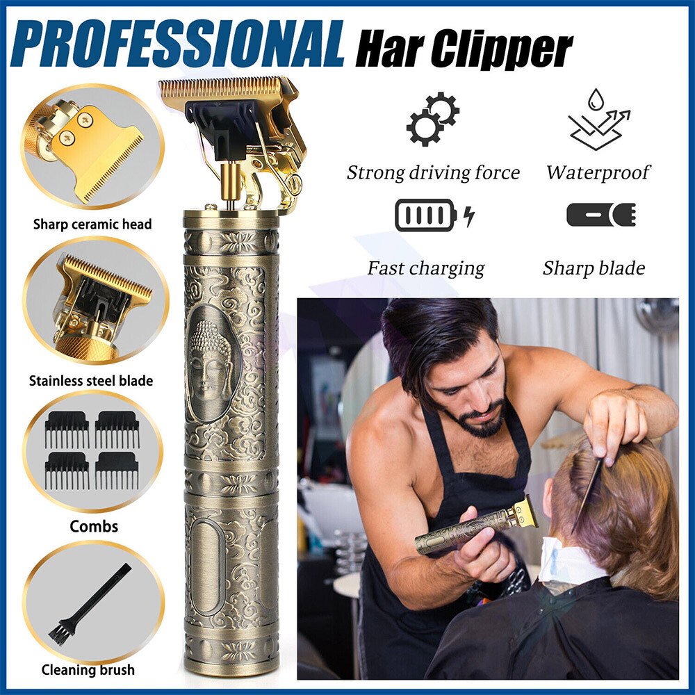 Pro Zero Gapped Cordless Hair Clipper Electric Trimmer Kit Wireless