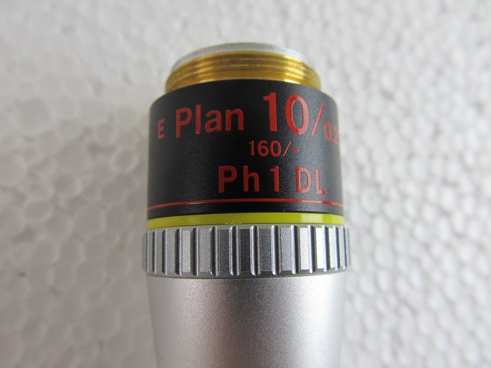 Nikon E Plan 10/0.2 160/- PH 1 DL Microscope Objective in Case