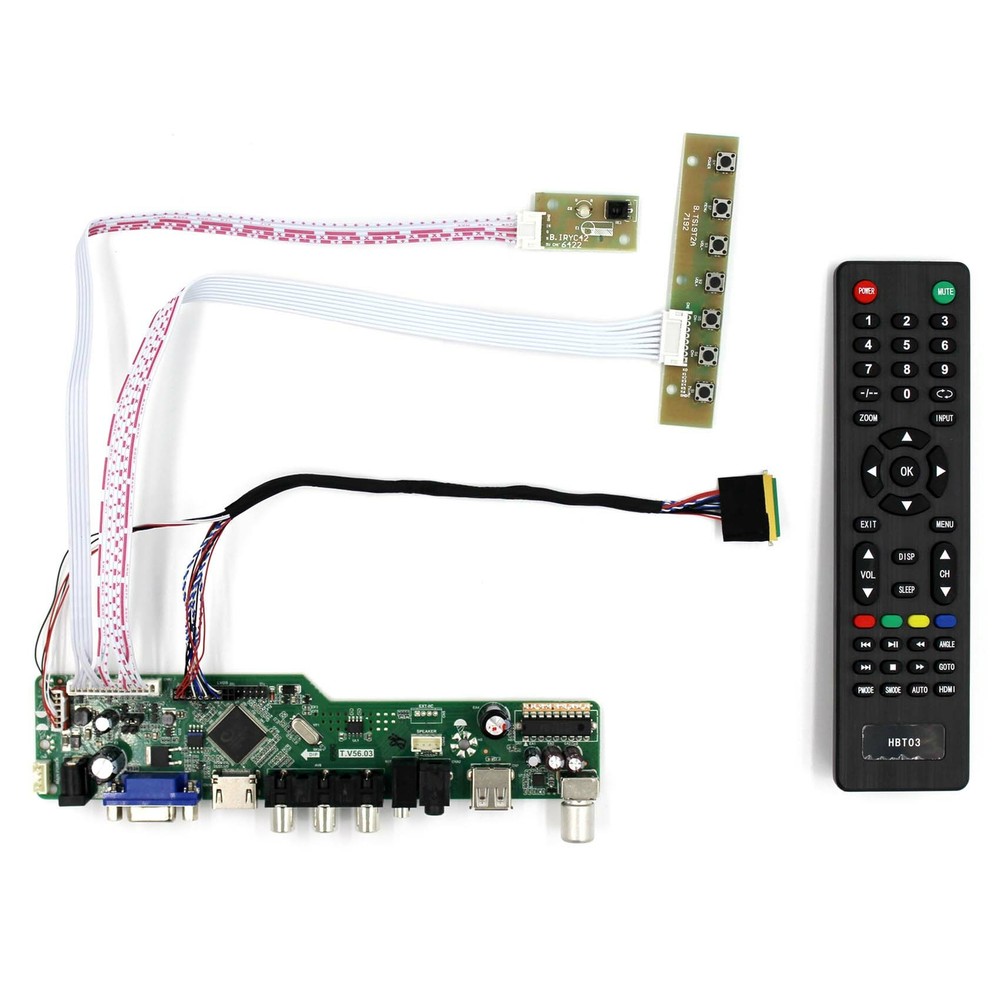 TV PC HDM I CVBS RF USB AUDIO LCD Controller Board For LVDS interface LCD Screen