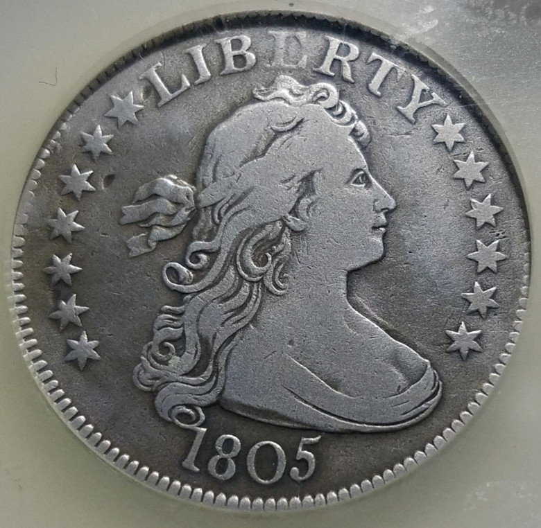 1805 Drapped Bust Quarter | Silver 25c | SEGS VF20