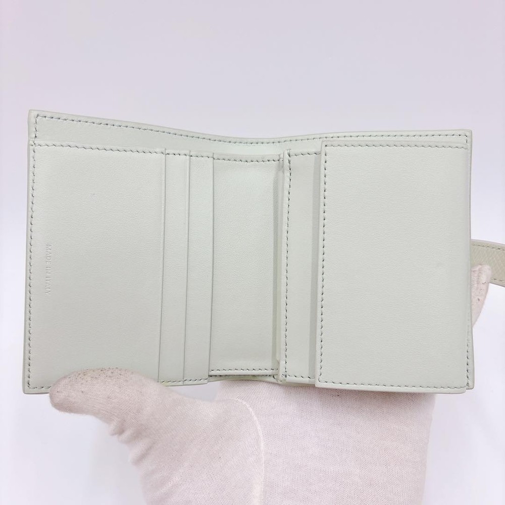 Item CELINE Small Strap Wallet Green From Japan