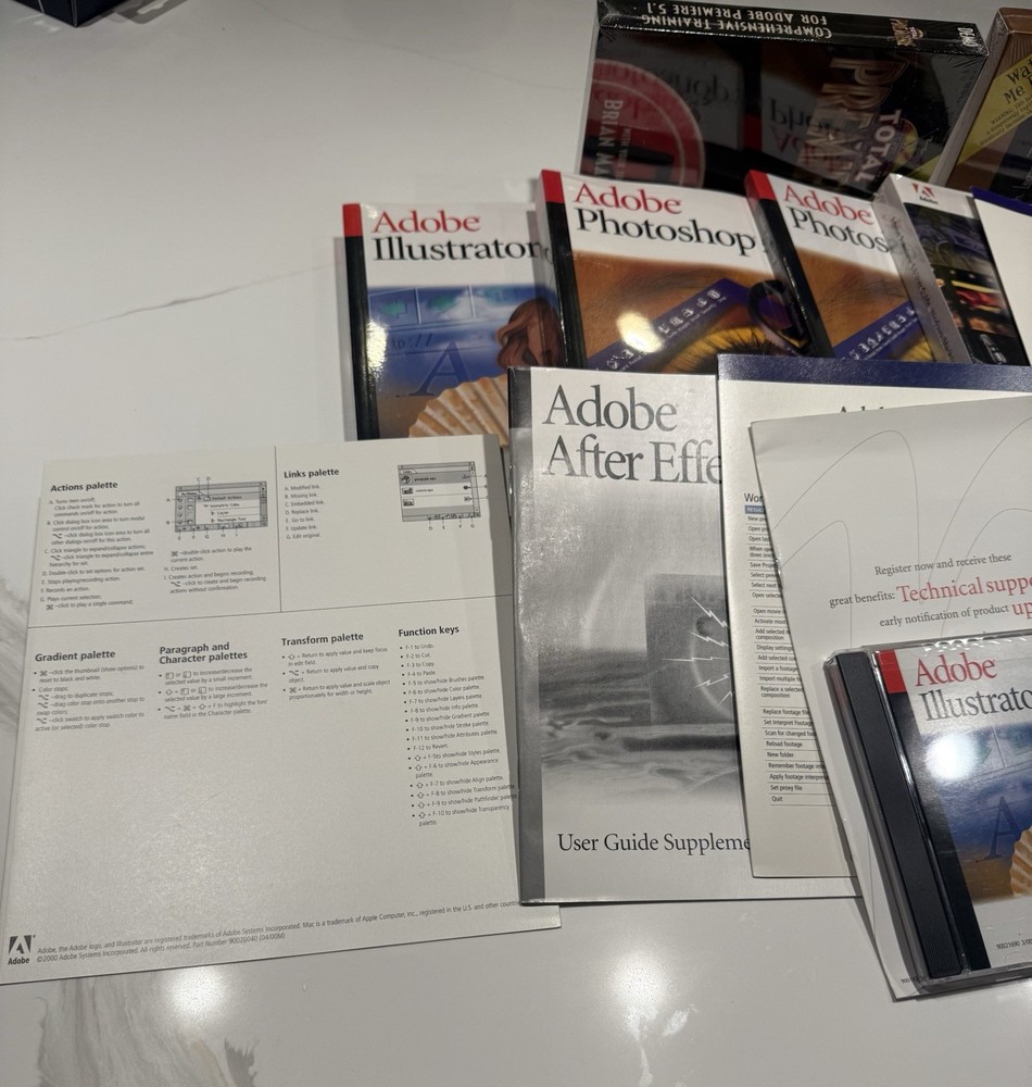 RARE Adobe Dynamic Media Collection Open Box Sealed Manuals / Disk / VHS * Mac *