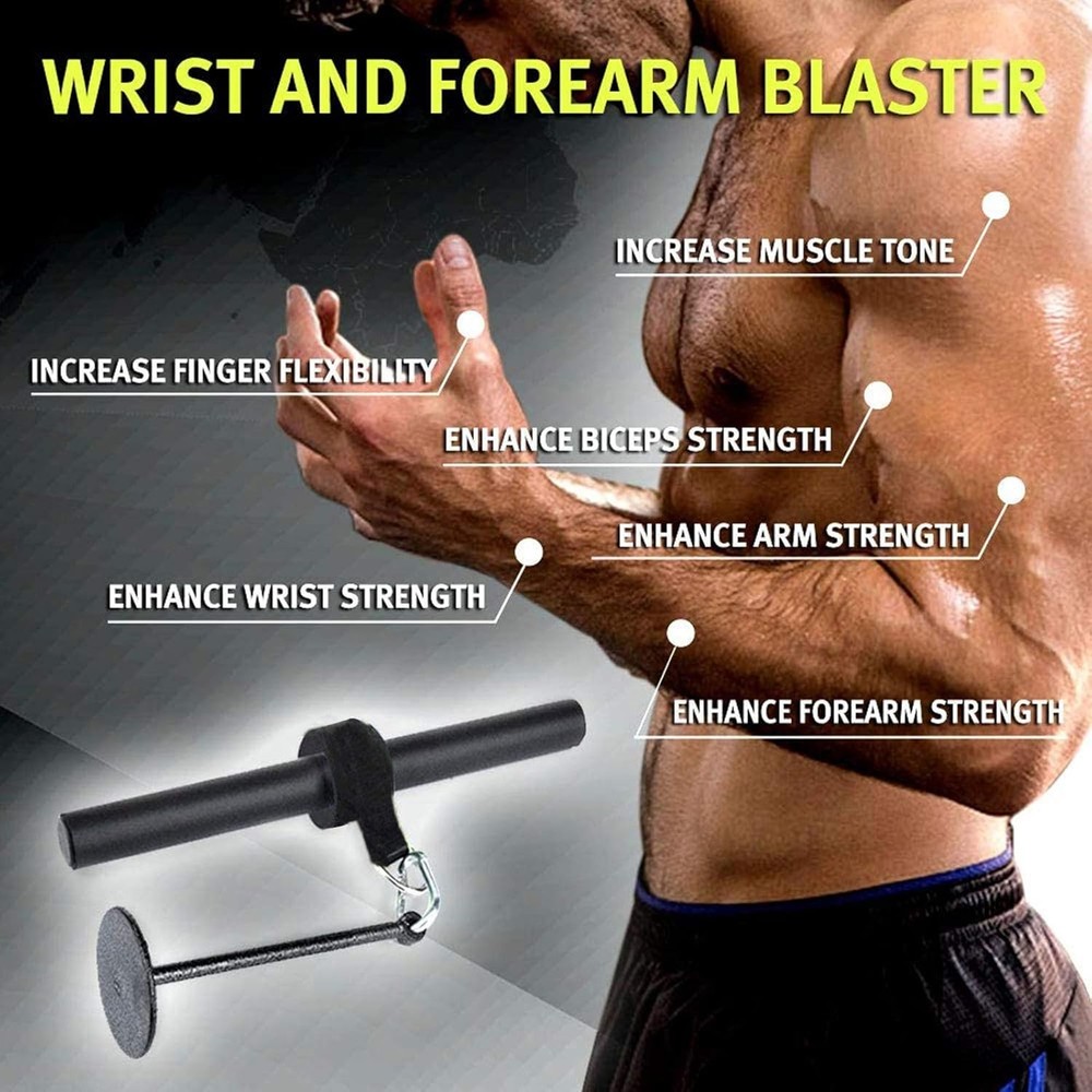 Forearm Wrist Roller Blaster Exerciser, & Black