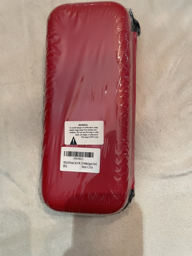 Mosla Stethoscope Carrying Case. Red. New in packaging.