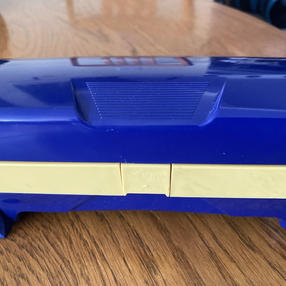 Wrapmaster WM 1500 Plastic Wrap Roll Dispenser BLUE with Rubber Feet - EXCELLENT