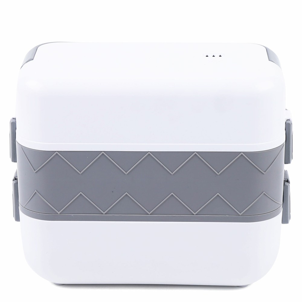 2Layer Portable Electric Heated Lunch Box Mini Microwave Oven Lunch Container