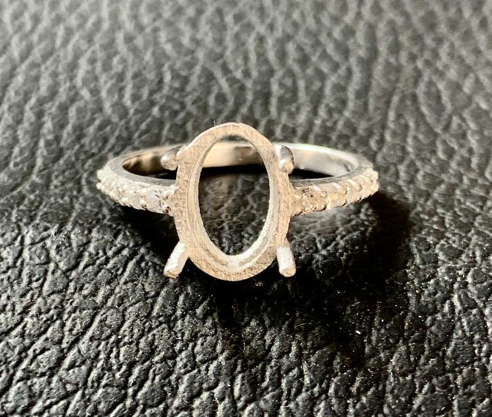 Sterling Silver Ring Blanks, 7x9mm 925 Silver Ring Setting Bulk Order Ring Sale