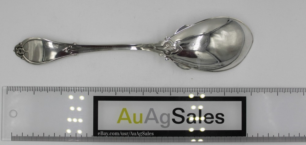 Antique Whiting Mfg Co. 1871 Solid Sterling Silver Pudding Spoon {Armor} 9"