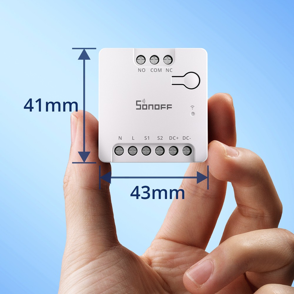 SONOFF MINI-D WiFi Smart Switch, Dry Contact Output Support Garage Doors, Boiler