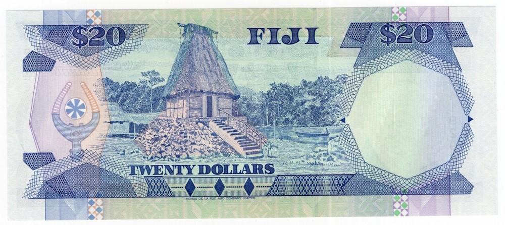 FIJI P-95a 20 Dollars 1992 UNC
