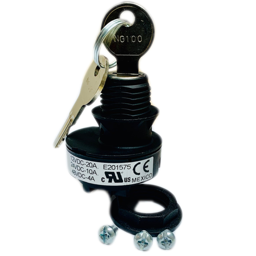 E201575 KEY SWITCH 12VDC-20A 24VDC-10A 48VDC-4A 1108775 89700